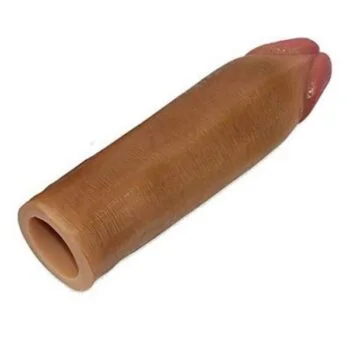 Benefits of Using Penis Sleeves- Brown Super Silicone Penis Sleeve Extender