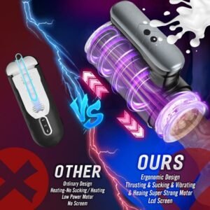 Automatic Male Masturbators Cup Dual Open Ended Stroker Thrusting