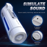 Hands Free Male Masturbation Automatic Electric Cups Telescopic Men Stroker Oral