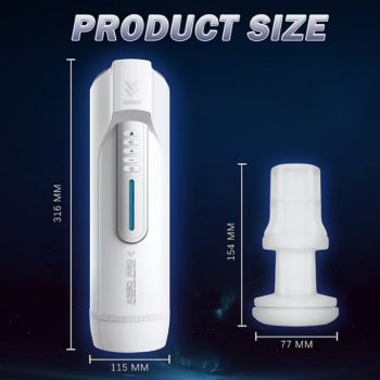 Hands Free Male Masturbation Automatic Electric Cups Telescopic Men Stroker Oral