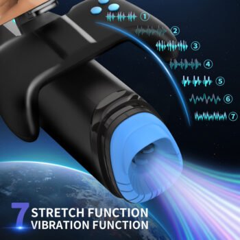 Electric 7 Frequency Telescope + Vibration Masturbator