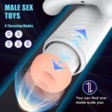 White Latex Cup Vagina and Pubic Machine For Men 1