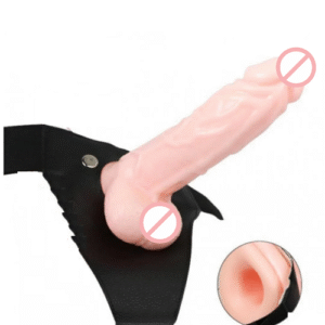 6.5 Inches Realistic Hollow Strap On Dildo