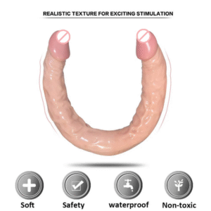 U Shape Double Ended Slim Bendable Flexible Dildo